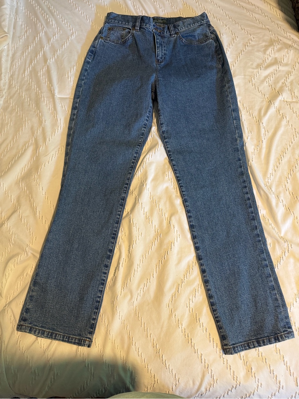 Lauren Ralph Lauren Mid-Blue Straight Leg Jeans
